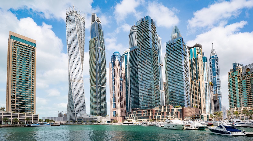 Dubai is a popular destination where rich people live.